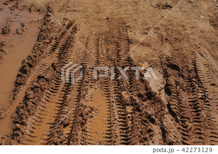 Traces of wheeled vehicles used in agriculture Traces of wheeled vehicles used in agriculture 42273129