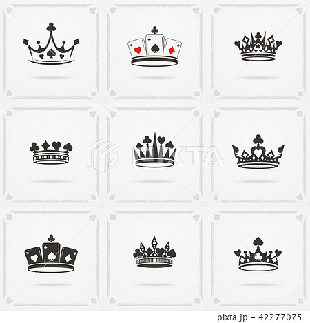 King crown symbol - Stock Illustration [42277075] - PIXTA