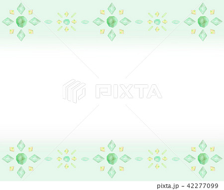 キラキラ 緑 宝石 背景 カード フレーム バックのイラスト素材