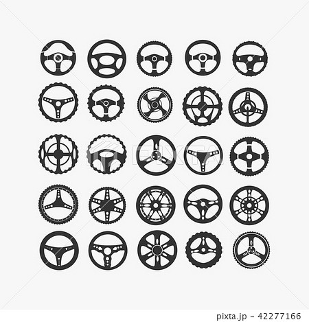 Set of different steering wheels Set of different steering wheels 42277166
