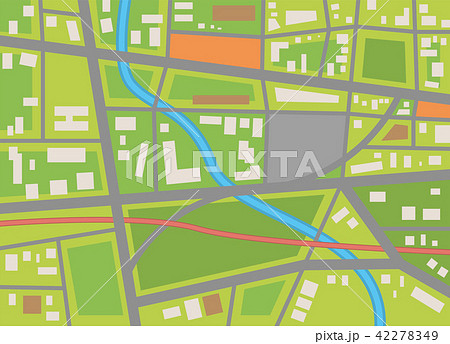 架空の地図のイラスト素材 42278349 Pixta