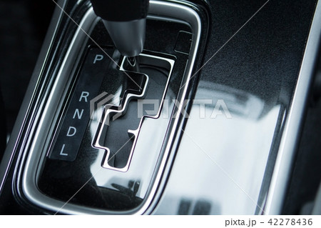 Detail of modern car automatic transmission car. 42278436