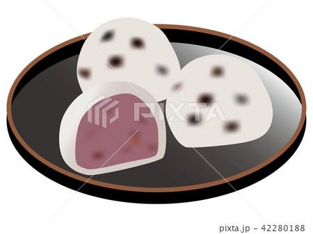 豆大福のイラスト素材