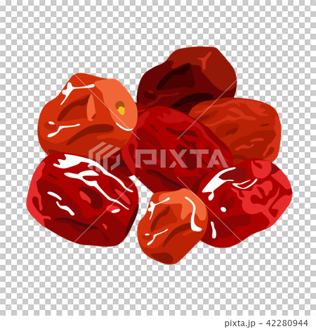 漢方や薬膳料理に使われるなつめのイラスト 42280944