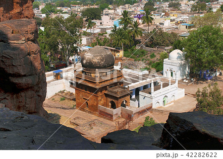 View of a mosque near the caves, Badami View of a mosque near the caves, Badami 42282622