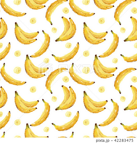 Seamless Summer Banana Abstract Patternのイラスト素材