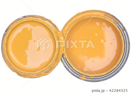 Paint can isolated on white background, top view Paint can isolated on white background, top view 42284325