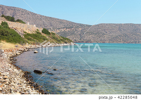 Beautiful sea landscape. Elounda, Crete, Greece 42285048