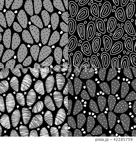 Seamless vector pattern with prickly pear 42285759