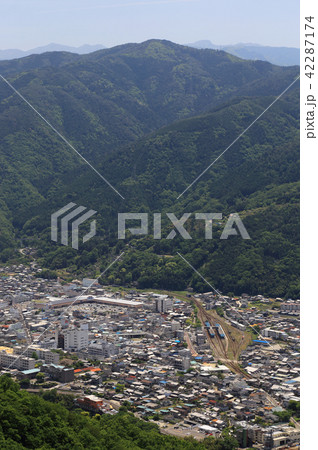 三好市池田町中心部、阿波池田駅周辺の街並み 42287174