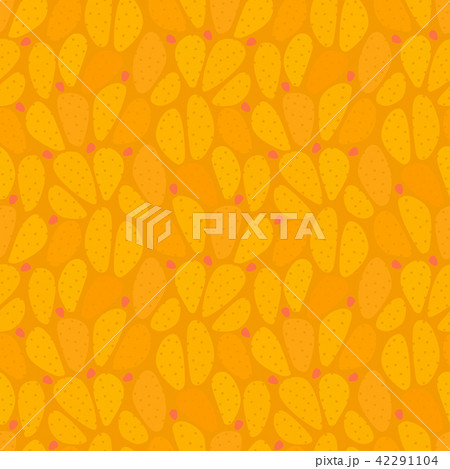 Simple and seamless vector pattern with prickly pe 42291104