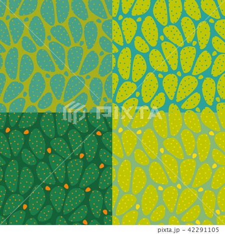 Simple and seamless vector pattern with prickly pe 42291105