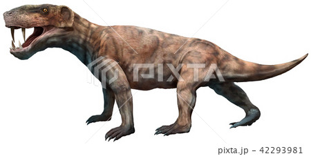 Inostrancevia 3D illustration 42293981