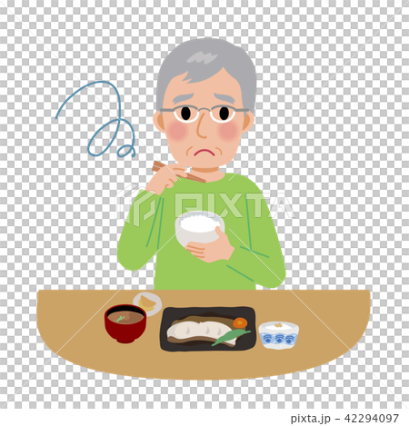 食事をする 高齢者 イラスト 和食のイラスト素材