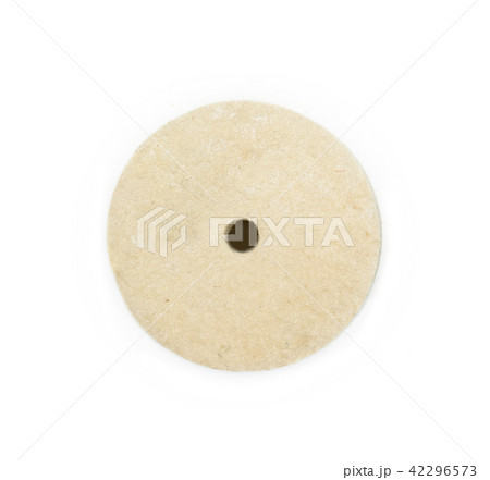 Wool Felt wheel isolated on white background 42296573
