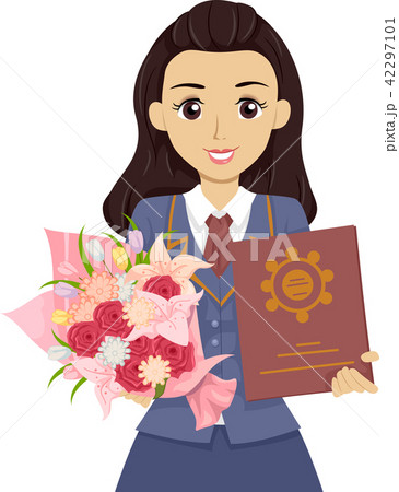 Teen Girl Graduate High School Bouquet Diploma 42297101