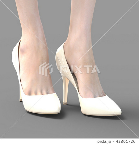 女性の足 パンプス 内部透視 Perming3dcg リアルイラスト素材のイラスト素材