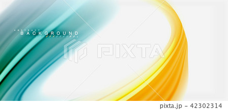Rainbow fluid colors abstract background twisted liquid design, colorful marble or plastic wavy 42302314