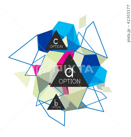 Triangle infographics design layout Triangle infographics design layout 42303577