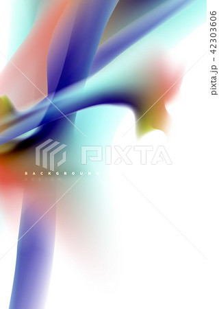 Holographic paint explosion design, fluid colors flow, colorful storm. Liquid mixing colours motion 42303606