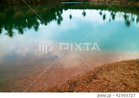 green blue water was born by Cabonate in sandstone green blue water was born by Cabonate in sandstone 42303727