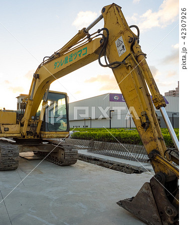 excavator on ground at day 42307926