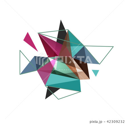 Vector triangle abstract background, low poly concept Vector triangle abstract background, low poly concept 42309232