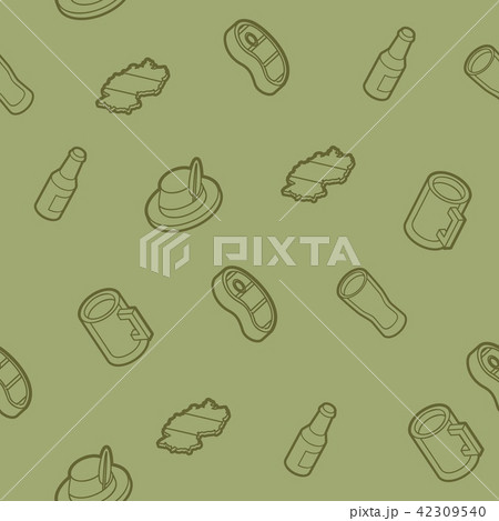 Germany outline isometric pattern 42309540