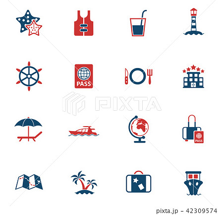 cruise icon set 42309574