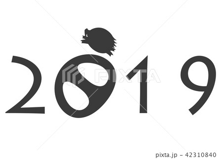 2019年亥年年賀状 42310840
