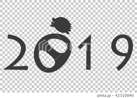 2019年亥年年賀状 42310840