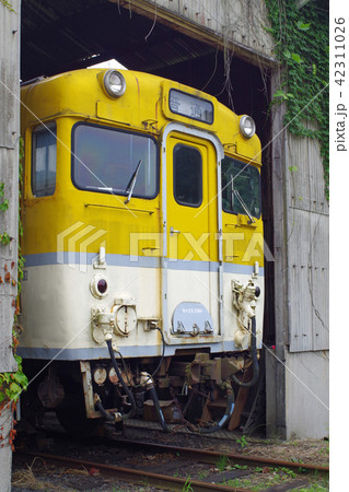 加計町の廃線鉄道の車両 42311026