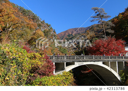 昇仙峡 長とろ橋 錦秋の峡谷 渓谷の秋 昇仙峡 長とろ橋 錦秋の峡谷 渓谷の秋 42313786