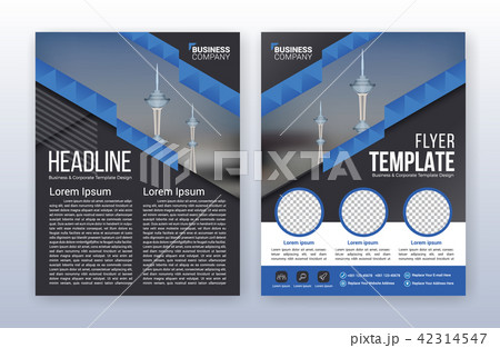 Modern business flyer template.Annual report cover Modern business flyer template.Annual report cover 42314547