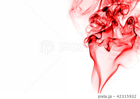 Abstract red smoke on white background Abstract red smoke on white background 42315932