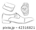 メンズビジネスアイテム シューズ 腕時計 イラスト メンズビジネスアイテム シューズ 腕時計 イラスト 42316821