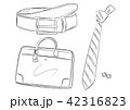 メンズビジネスアイテム 鞄 ベルト ネクタイ イラスト メンズビジネスアイテム 鞄 ベルト ネクタイ イラスト 42316823
