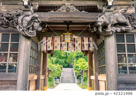 秋葉神社上社　山門　四聖獣 42321996