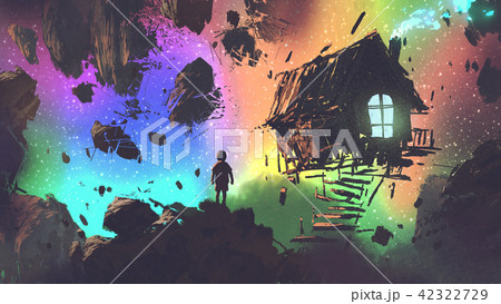 the boy and a house in a strange place 42322729