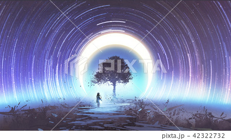 alone tree in outer space 42322732