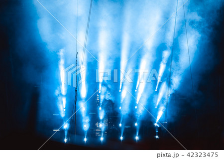 spotlight in smoke 42323475