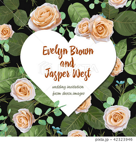 Floral Wedding Invitation elegant invite card  42323946