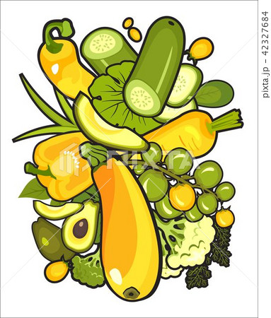 collection of ripe vegetables 42327684