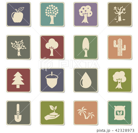 trees icon set trees icon set 42328973