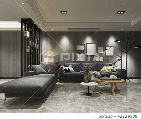 luxury and modern living room with fabric sofa luxury and modern living room with fabric sofa 42329509