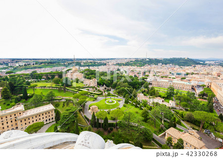 Aerial view on Vatican Gardens 42330268