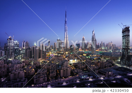 Dubai skyline, United Arab Emirates Dubai skyline, United Arab Emirates 42330450