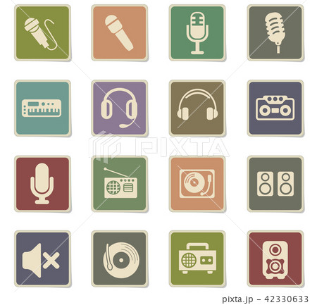 musical equipment icon set 42330633