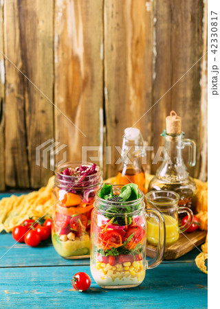 Healthy Homemade Jar Salad Healthy Homemade Jar Salad 42330817