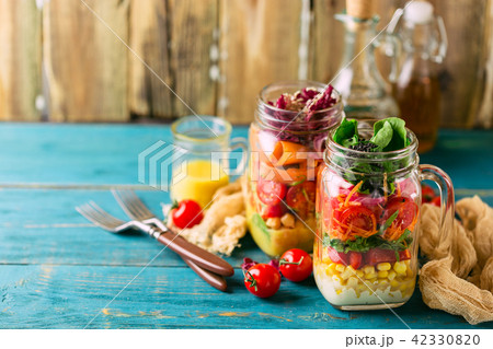 Healthy Homemade Jar Salad Healthy Homemade Jar Salad 42330820